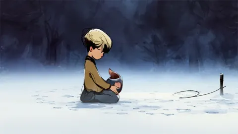 Мальчик, Крот, Лис и Конь — кадр 4